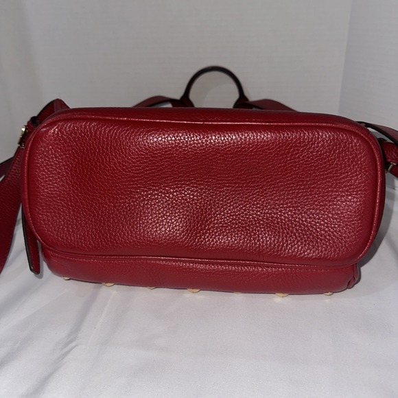 MICHAEL KORS 35H8GAYB8L Backpack Rucksack Leather Red Studs